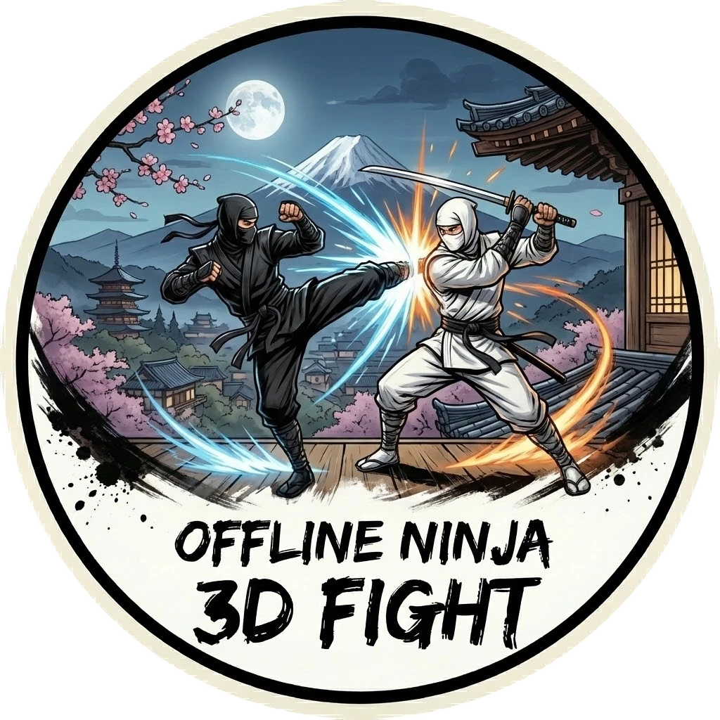 offline 3d ninja fighting